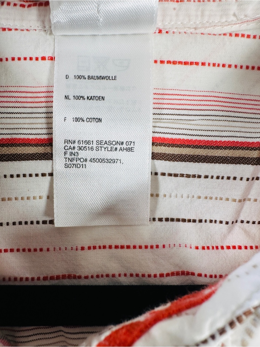 The North Face Vintage 2007 Striped Cotton Outdoor Shirt Earth Tones M - Picture 4 of 9